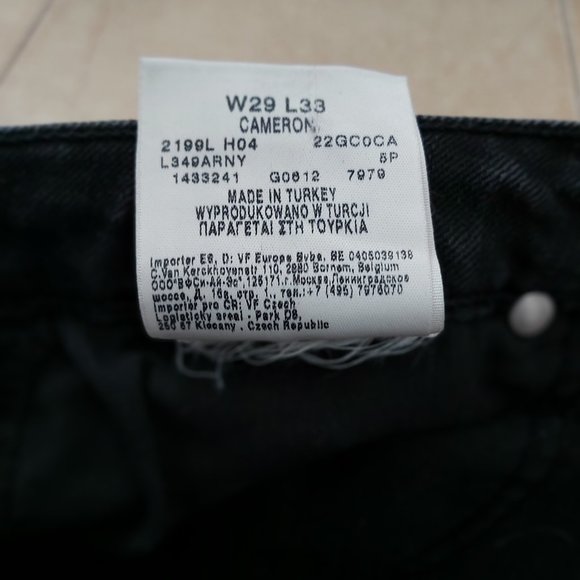 Jeans LEE Cameron Style Black Stretch Regular Boot Cut Low Waist 29 x 30 Women - Picture 10 of 13